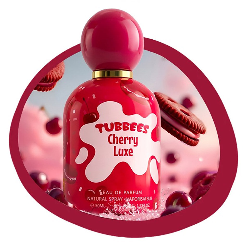 Red Tubbees Cherry Luxe perfume bottle